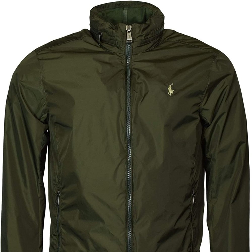 Ralph Lauren Green Nylon Hooded Windbreaker Jacket - Picture 2 of 4